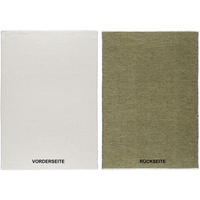 FLACHWEBETEPPICH 120/170 cm Creme, Grün  - Creme/Grün, Design, Textil (120/170cm) - Novel