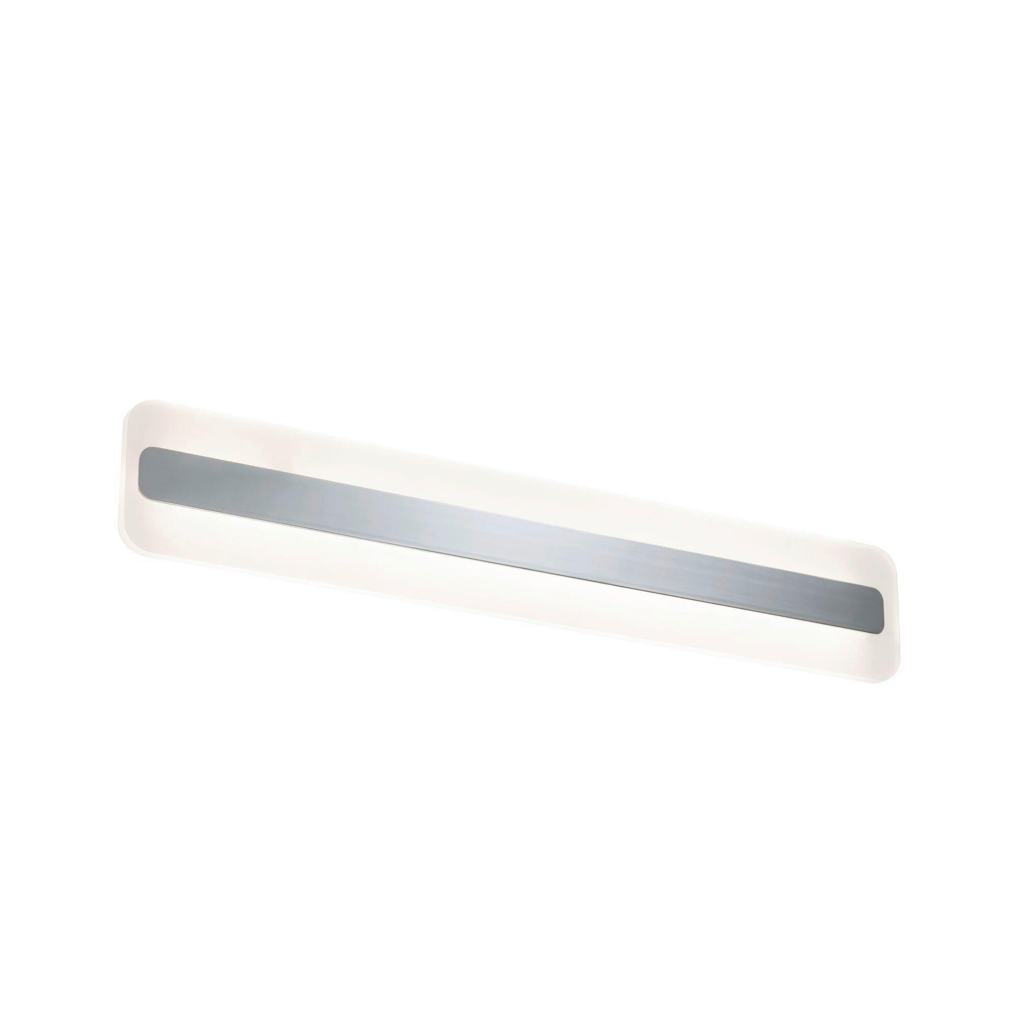 LED-DECKENLEUCHTE 60/10 cm   - Chromfarben/Weiß, Basics, Metall (60/10cm) - Paulmann