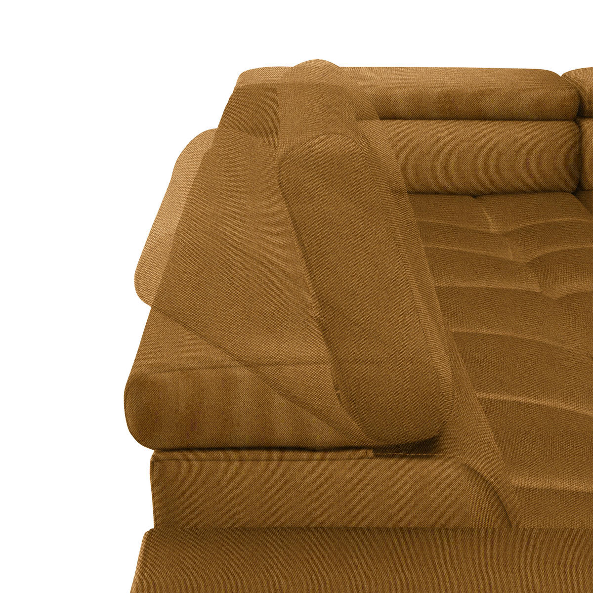 ECKSOFA in Webstoff Currygelb  300/216 cm  - Currygelb/Schwarz, Design, Textil/Metall (300/216cm) - Welnova