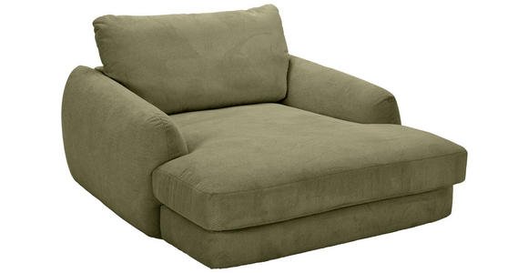 XXL-SESSEL - Schwarz/Olivgrün, KONVENTIONELL, Kunststoff/Textil (132/81/158cm) - Carryhome