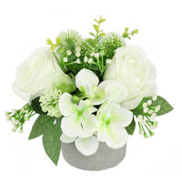 KUNSTBLUME  - Weiß, Basics, Textil (16/15cm)