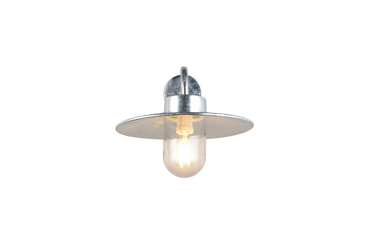 AUSSENWANDLEUCHTE Tana 31/26/41 cm  - Transparent/Zinkfarben, KONVENTIONELL, Glas/Metall (31/26/41cm) - Trio Leuchten