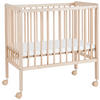 BEISTELLBETT Buche vollmassiv Buchefarben  - Buchefarben, Basics, Holz/Textil (84/48/83cm) - My Baby Lou