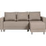 WOHNLANDSCHAFT in Textil Beige - Beige/Silberfarben, Design, Kunststoff/Textil (215/145cm) - Carryhome WOHNLANDSCHAFT in Textil Beige - Beige/Silberfarben, Design, Kunststoff/Textil (215/145cm) - Carryhome