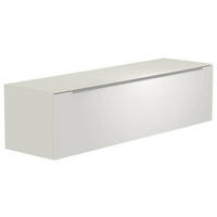 LOWBOARD  in 160/41/45 cm  - Weiss/Alufarben, Design, Glas/Holzwerkstoff (160/41/45cm) - Moderano