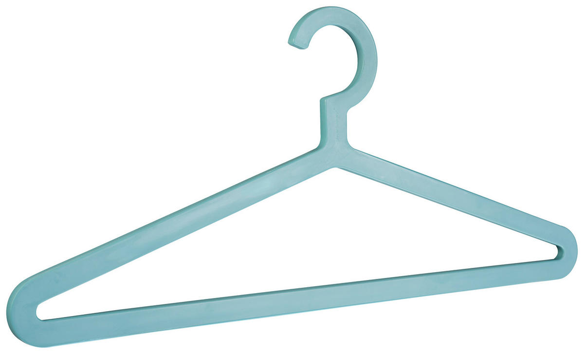 KLEIDERBÜGEL 44 cm Kunststoff  - Blau, Design, Kunststoff (44cm)