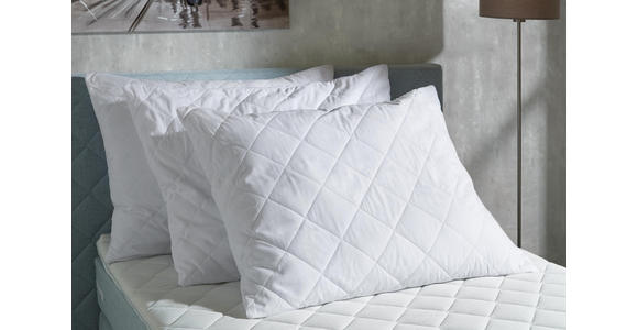 Kopfpolster Andreas 70x90 cm - Weiß, KONVENTIONELL, Textil (70/90cm) - Primatex