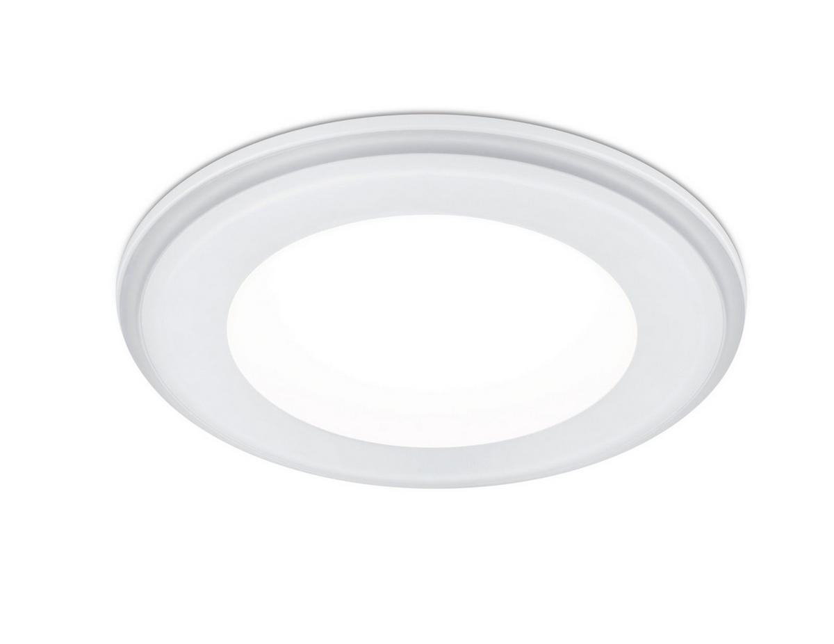 LED-EINBAUSPOT Aura 14,8 cm  - Weiß, Basics, Kunststoff (14,8cm) - Trio Leuchten