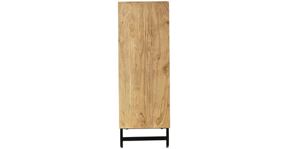 KOMMODE  in 100/115/40 cm  - Schwarz/Akaziefarben, Design, Holz/Metall (100/115/40cm) - Ambia Home