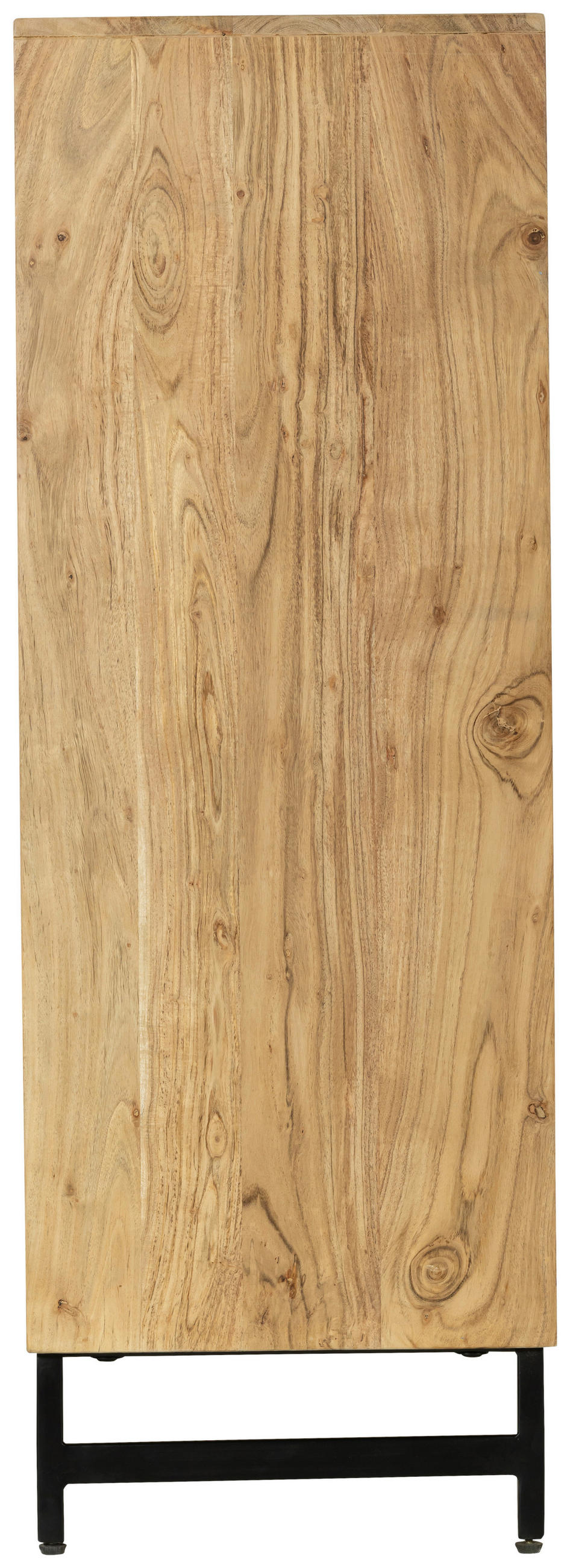 KOMMODE  in 100/115/40 cm  - Schwarz/Akaziefarben, Design, Holz/Metall (100/115/40cm) - Ambia Home