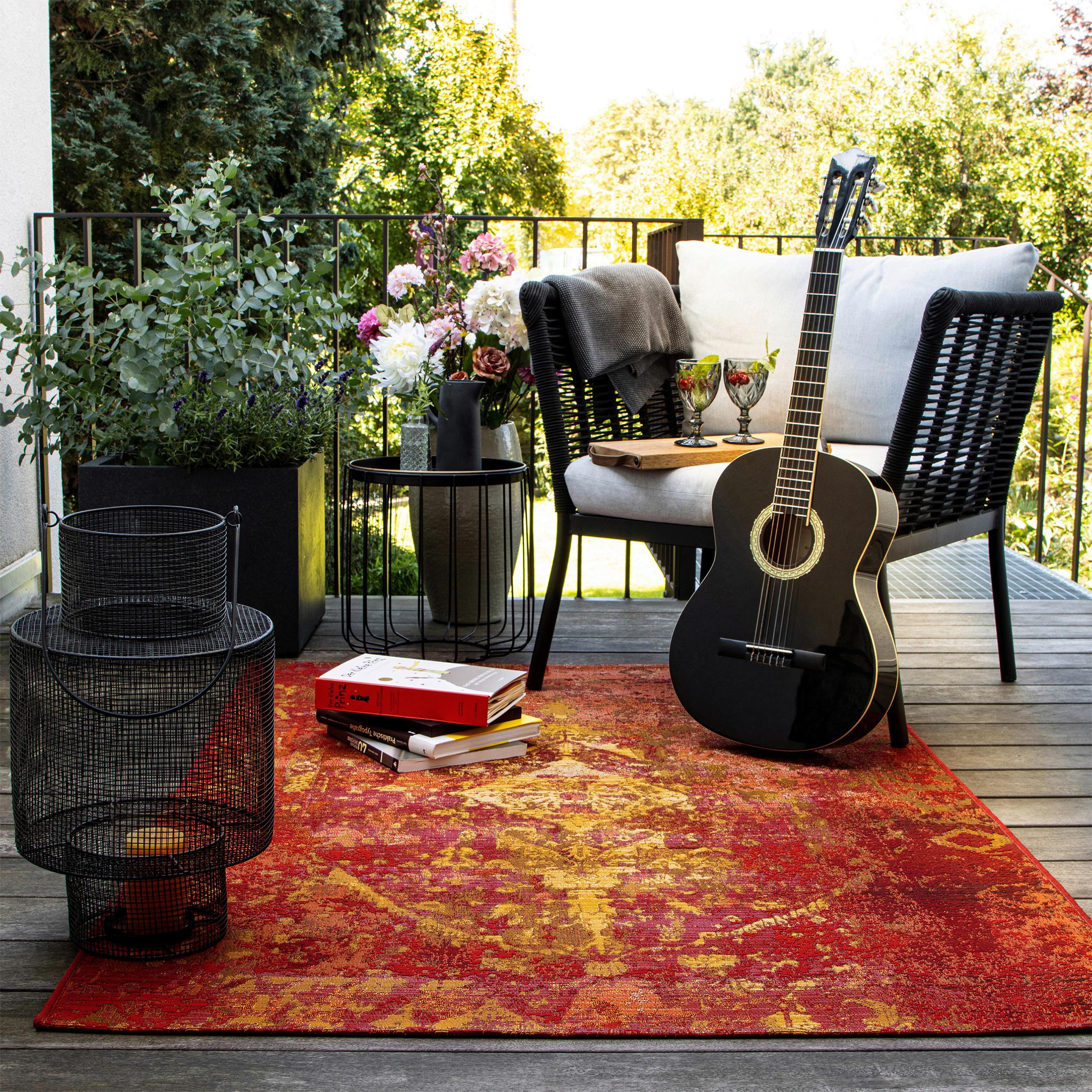 OUTDOORTEPPICH 120/170 cm My Gobelina Rot - Rot, Design, Textil (120/170cm) - Obsession