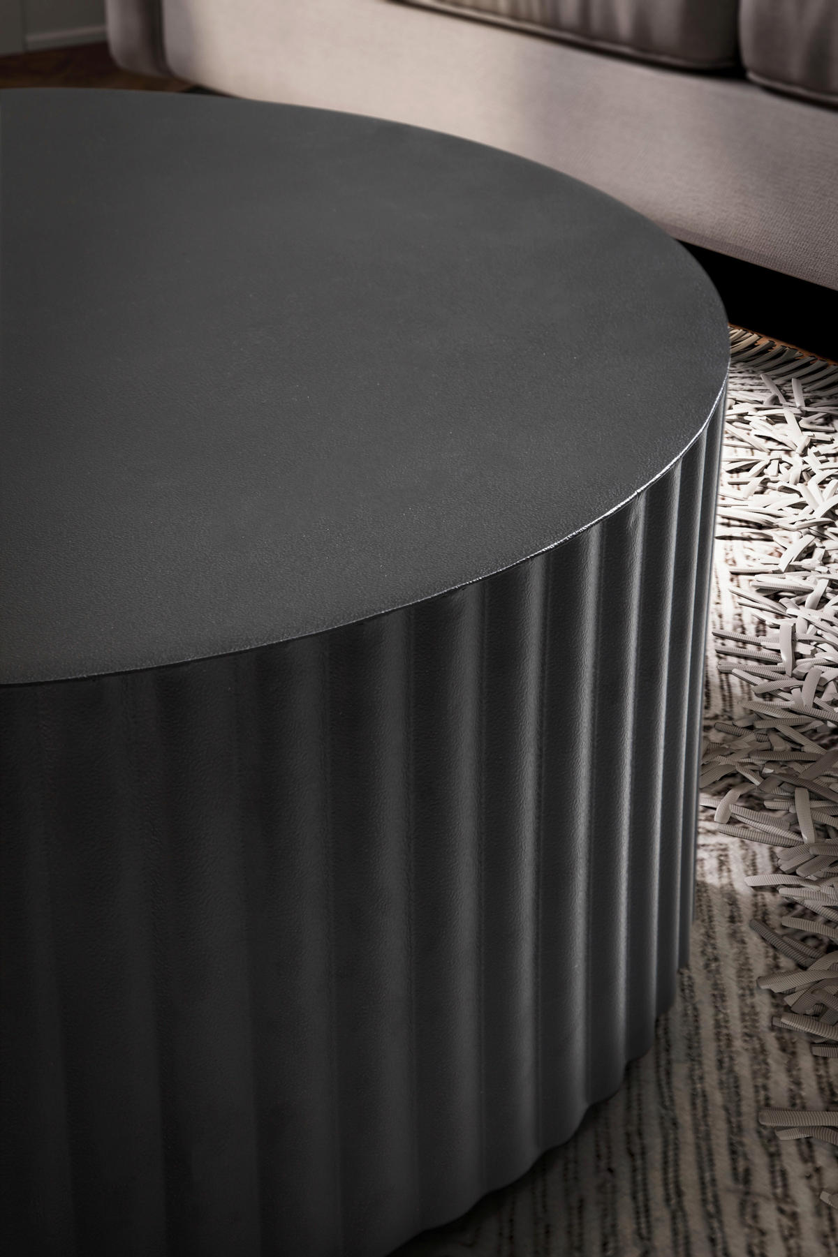 COUCHTISCH in Metall 67/67/31 cm  - Schwarz, Design, Metall (67/67/31cm) - MID.YOU