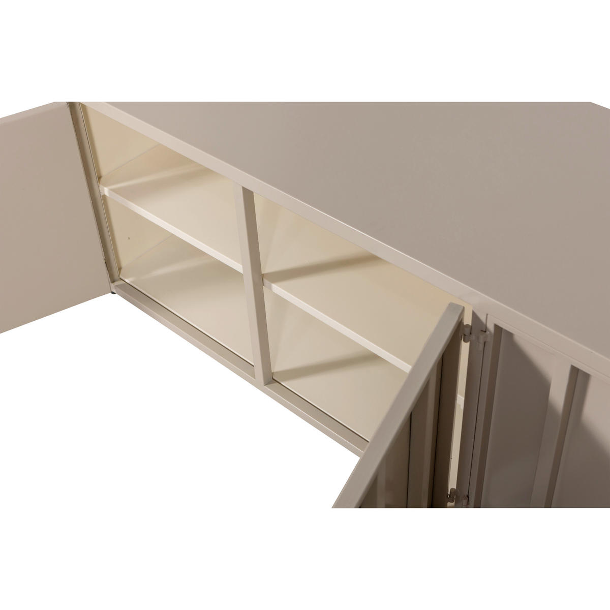 LOWBOARD LEVEL 160/44/44 cm  stehend  - Sandfarben, Design, Metall (160/44/44cm) - Livetastic