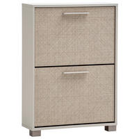 SCHUHKIPPER  in 59,8/85,2/19,55 cm  - Beige/Weiß, Design, Holzwerkstoff/Kunststoff (59,8/85,2/19,55cm) - MID.YOU