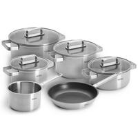 KOCHTOPFSET Steel  - Silberfarben, Basics, Metall (34/22,5/55,5null) - WOLL