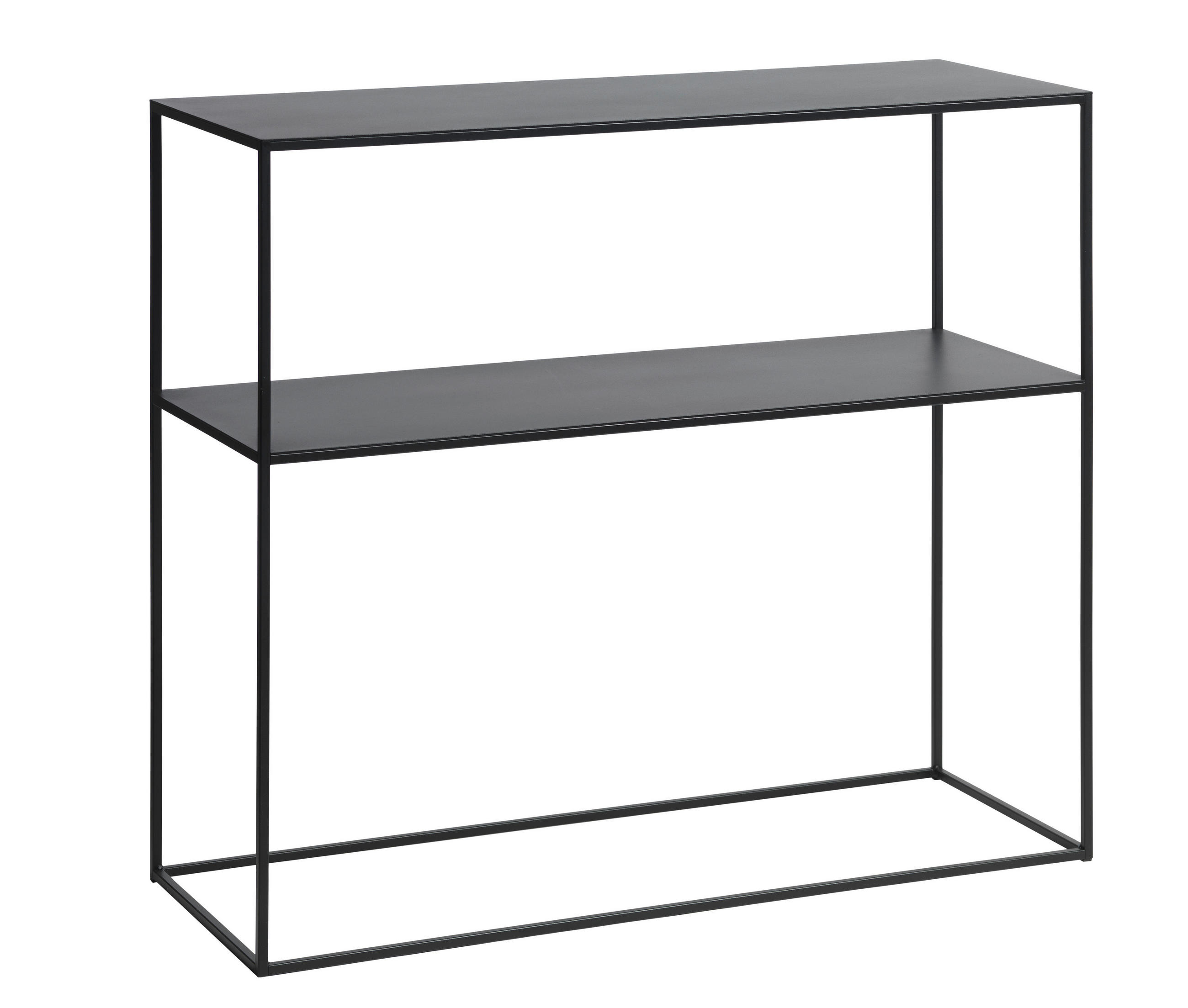 KONSOLENTISCH PEBBLE CONSOLE TABLE W90 CM Schwarz  - Schwarz, MODERN, Metall (90/35/80cm) - Livetastic