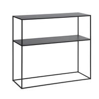 KONSOLENTISCH PEBBLE CONSOLE TABLE W90 CM Schwarz  - Schwarz, MODERN, Metall (90/35/80cm) - Livetastic