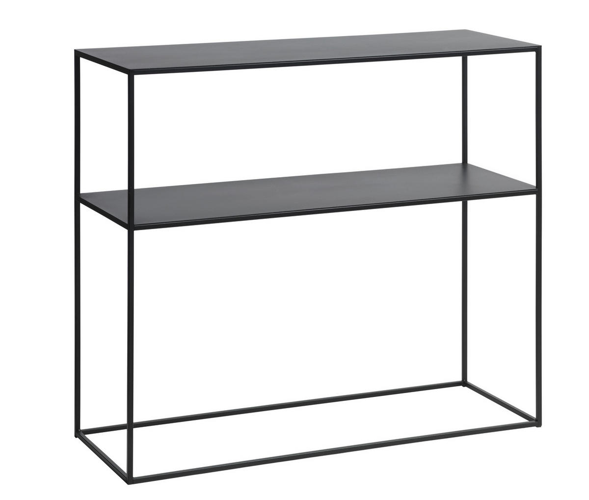 KONSOLENTISCH PEBBLE CONSOLE TABLE W90 CM Schwarz  - Schwarz, MODERN, Metall (90/35/80cm) - Livetastic