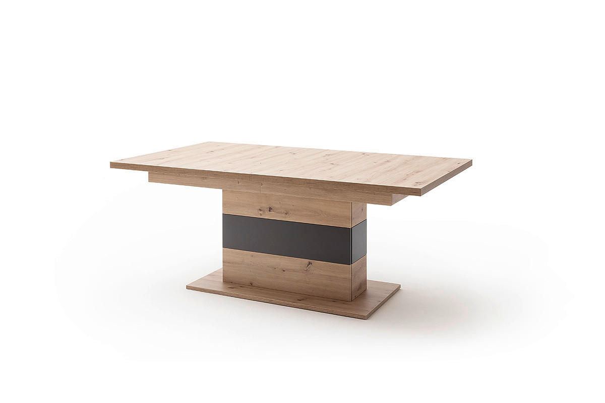 ESSTISCH in Holzwerkstoff 180-280/100/77 cm  - Eichefarben/Anthrazit, Design, Holzwerkstoff (180-280/100/77cm) - Livetastic