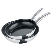 PFANNENSET b.brilliant Edelstahl 2-teilig  - Edelstahlfarben, Basics, Metall (28/16,8/48,3cm) - Berndes