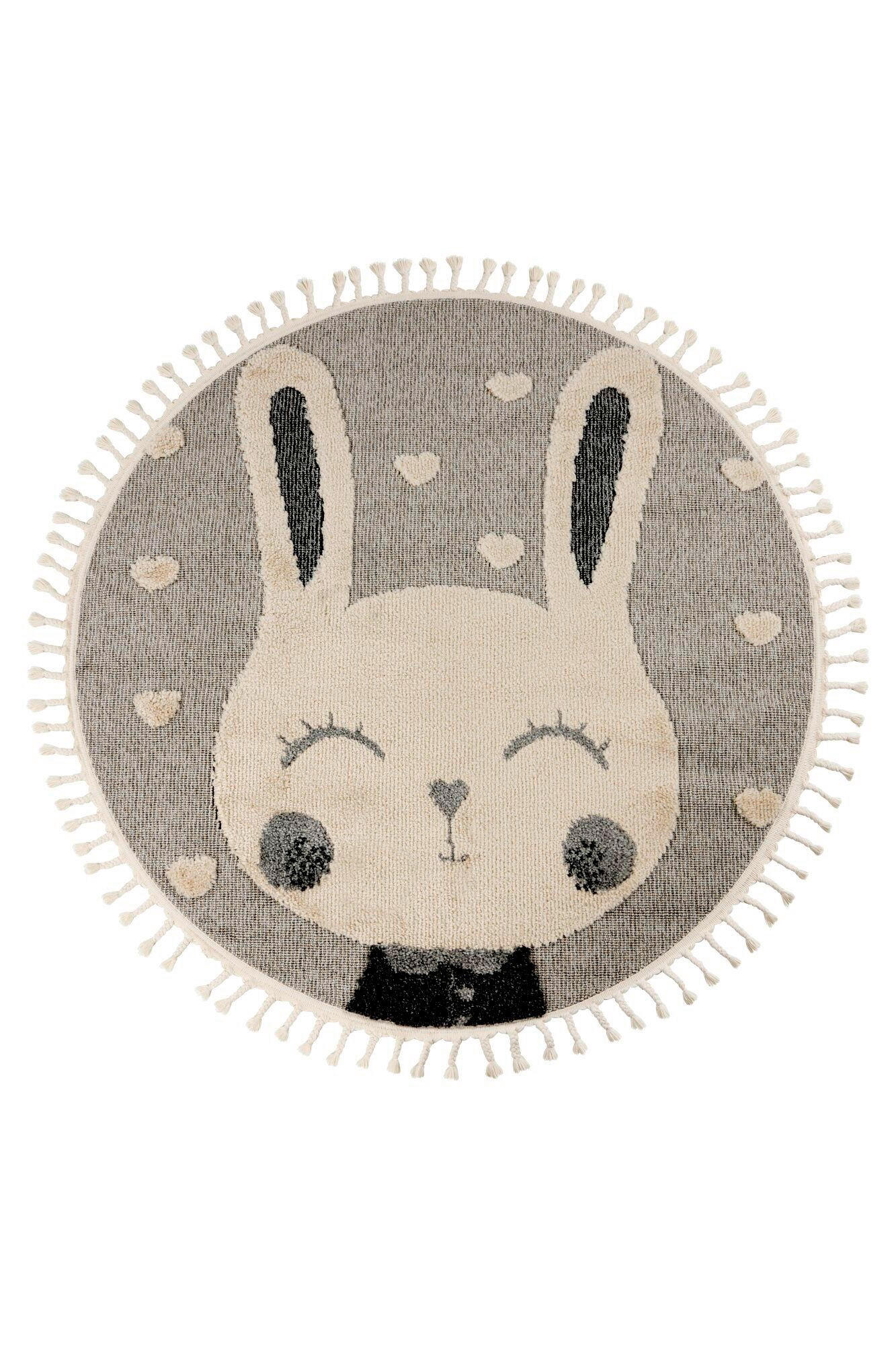 FLACHWEBETEPPICH 133/133 cm Grau  - Grau, Basics, Textil (133/133cm) - Kayoom