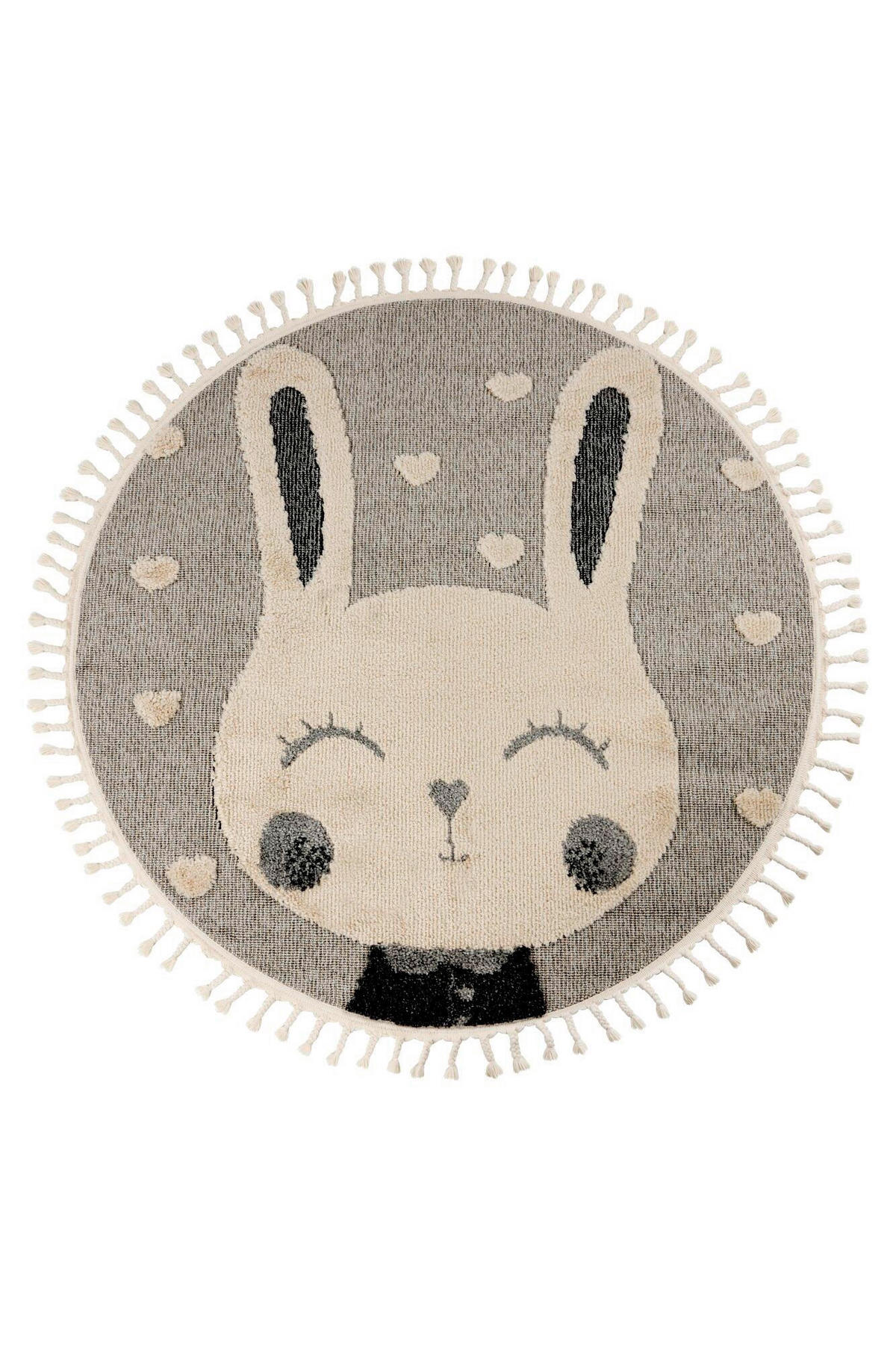 FLACHWEBETEPPICH 133/133 cm Grau  - Grau, Basics, Textil (133/133cm) - Kayoom