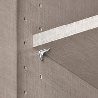 Dulap Cu Uși Rotative, argintiu, gri închis - argintiu/gri închis, Modern, metal/material pe bază de lemn (181cm) - Rauch Möbel