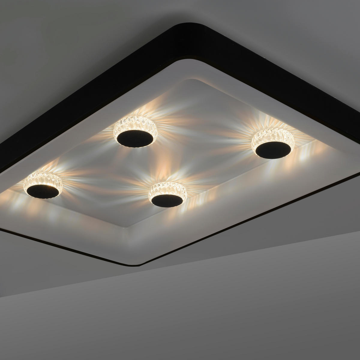 LED-DECKENLEUCHTE 90,5/60,5/10,5 cm   - Basics, Kunststoff/Metall (90,5/60,5/10,5cm)