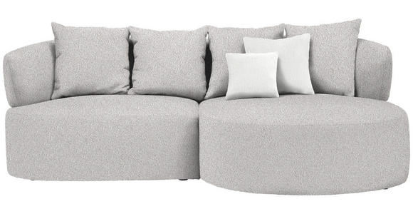 ECKSOFA in Bouclé Beige  - Beige/Creme, MODERN, Kunststoff/Textil (235/166cm) - Hom`in