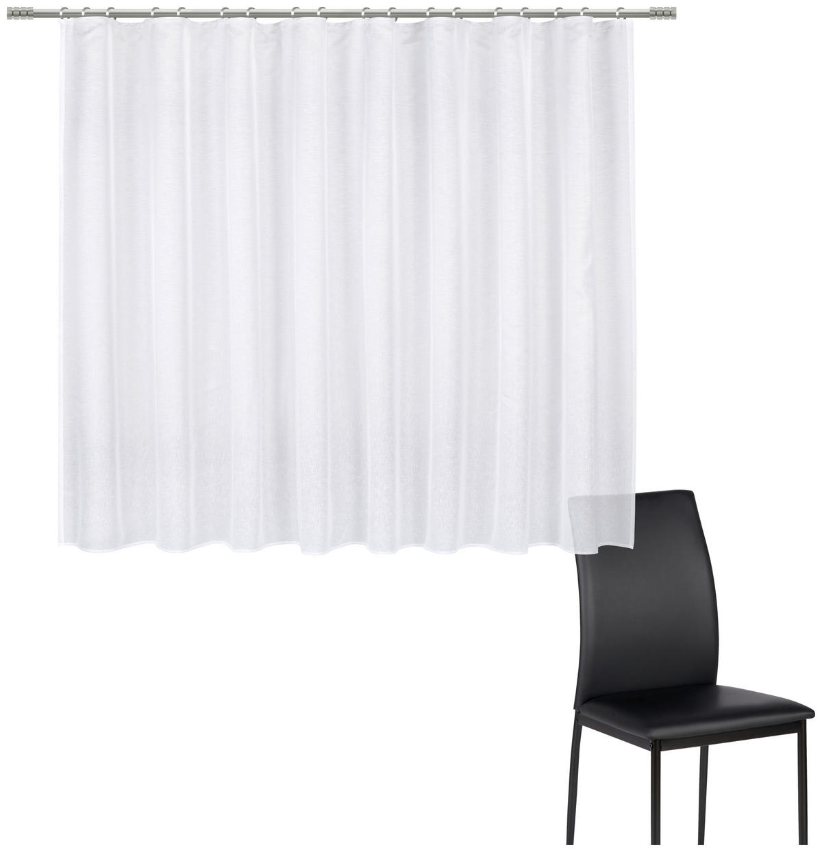 FERTIGSTORE  transparent   300/145 cm  - Weiß, Basics, Textil (300/145cm) - Esposa