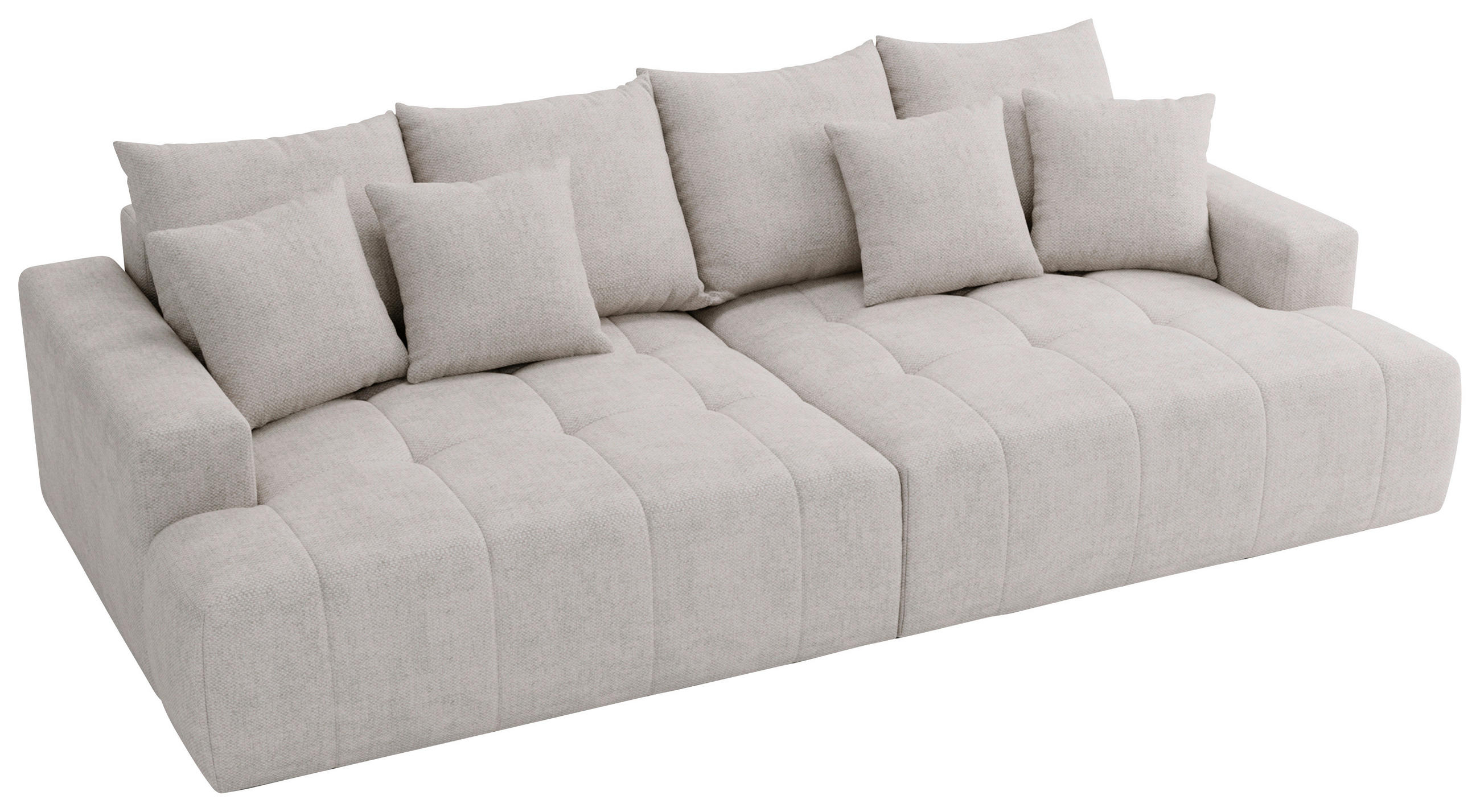 Thumbnail - Livetastic Bigsofa Adele, Creme, Textil, 4-Sitzer, Füllung: Schaumstoff, 270x85x136 cm, Made in EU, Rücken echt, Armteil...