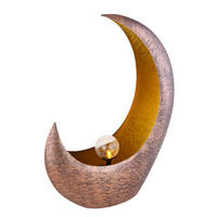 SVJETILJKA SOLARNA  - boje mjeda/prozirno, Design, staklo/metal (37,5/13,5/45cm) - Globo