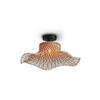 TAKLAMPA GOOD&MOJO  50/50/15 cm  - svart/naturfärgad, Trend (50/50/15cm) - Good & Mojo