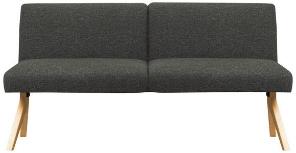 SITZBANK 160/85/69 cm  in Dunkelgrau  - Eichefarben/Dunkelgrau, KONVENTIONELL, Holz/Textil (160/85/69cm) - Linea Natura