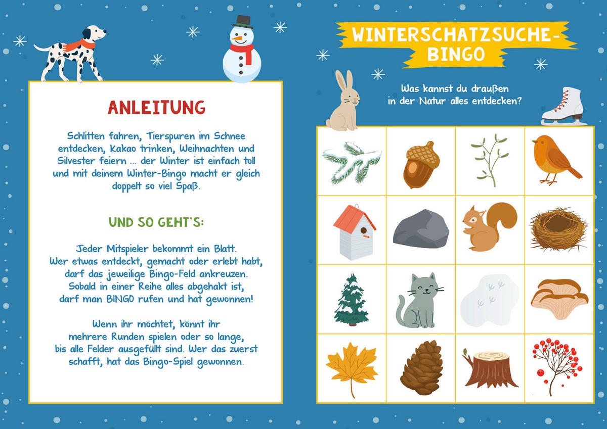 RÄTSELHEFT Winter-Bingo  - Multicolor, Basics, Papier (29,7/21/1cm)
