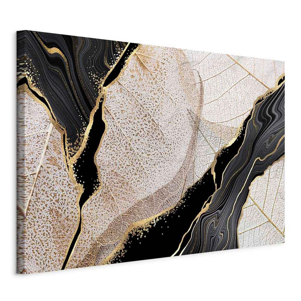 artgeist Leinwandbild Schwarz, Cappuccino 120x80x1.2 cm