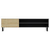 TV-BÄNK 160/47/37,4 cm  - svart/antracit, Design, metall/trämaterial (160/47/37,4cm) - Livetastic