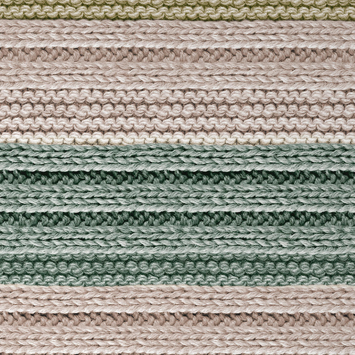 BETTWÄSCHE Cozy Knit Flanell 155/220 cm  - Grün, Design, Textil (155/220cm) - Novel