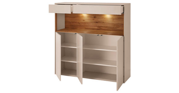 HIGHBOARD Sandfarben, Wildeiche  135/133/39 cm  - Sandfarben/Wildeiche, Design, Holz/Holzwerkstoff (135/133/39cm) - Dieter Knoll