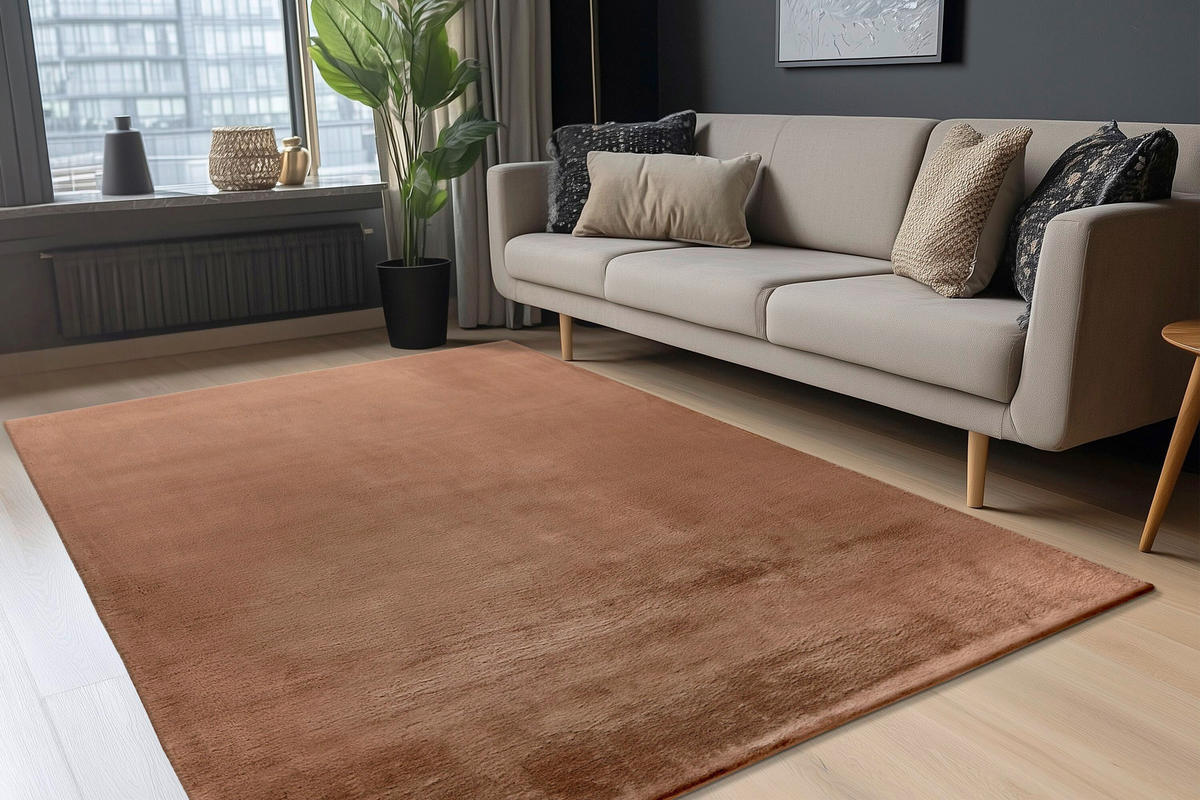 HOCHFLORTEPPICH 80/150 cm Braun rechteckig  - Braun, Basics, Textil (80/150cm) - Kayoom