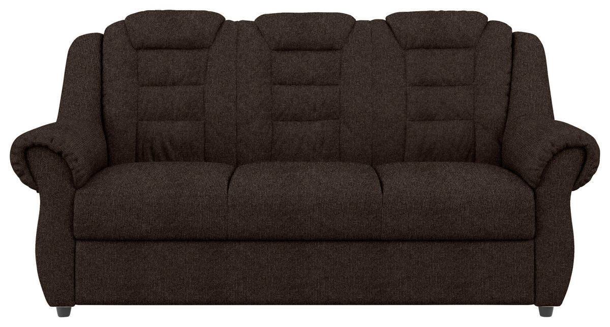 SITZGARNITUR Chenille Braun  - Schwarz/Braun, KONVENTIONELL, Kunststoff/Textil - Livetastic