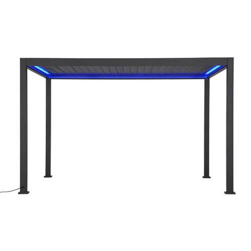 PERGOLA DELUXE LED 400X300CM - Anthrazit, Lifestyle, Metall (400/300/250cm) - Gardenson