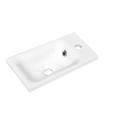 WASCHBECKEN 40/2,5/22 cm  - Weiß, KONVENTIONELL, Stein (40/2,5/22cm) - Xora