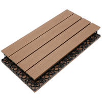 TERRASSENFLIESE 6 Stück  - Teakfarben, Holzwerkstoff (30/60/2,1cm) - Ambia Garden