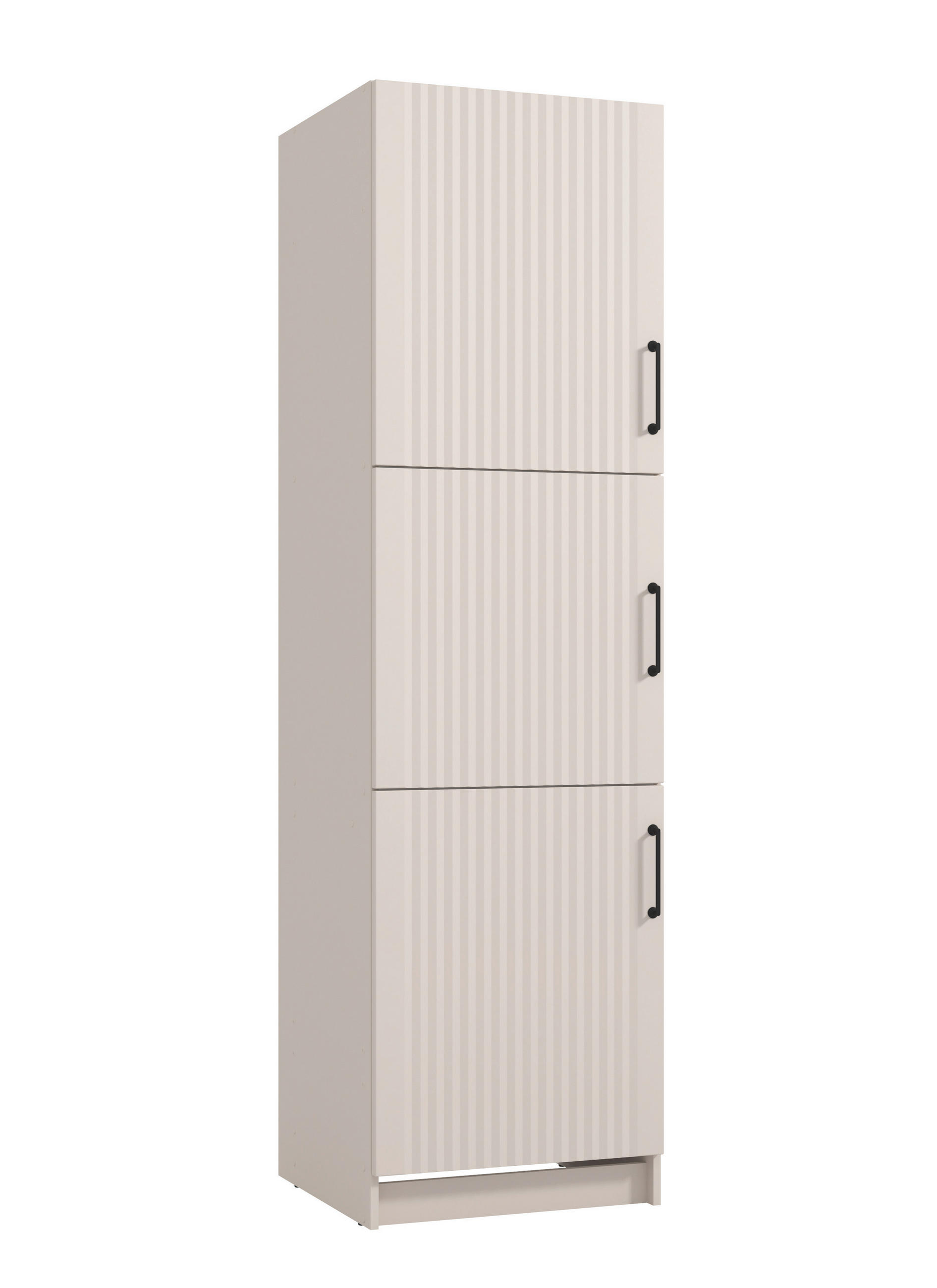 EDÉNYTÁROLÓ SZEKRÉNY - ezüsttölgy, Basics, faalapú anyag (60/217/58cm) - Carryhome