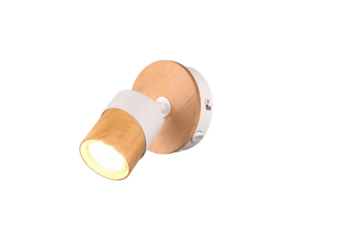 STRAHLER - Weiss/Braun, Natur, Holz/Metall (11/13,5/15cm)