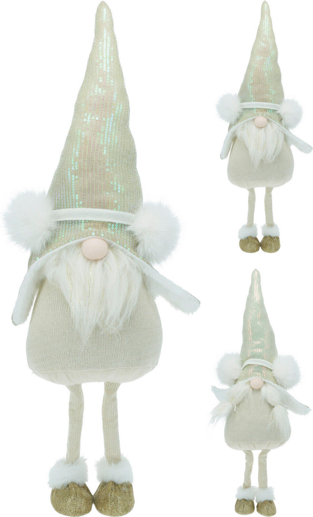 Gnom Decorativ - auriu, Basics, textil (24/15/67cm)