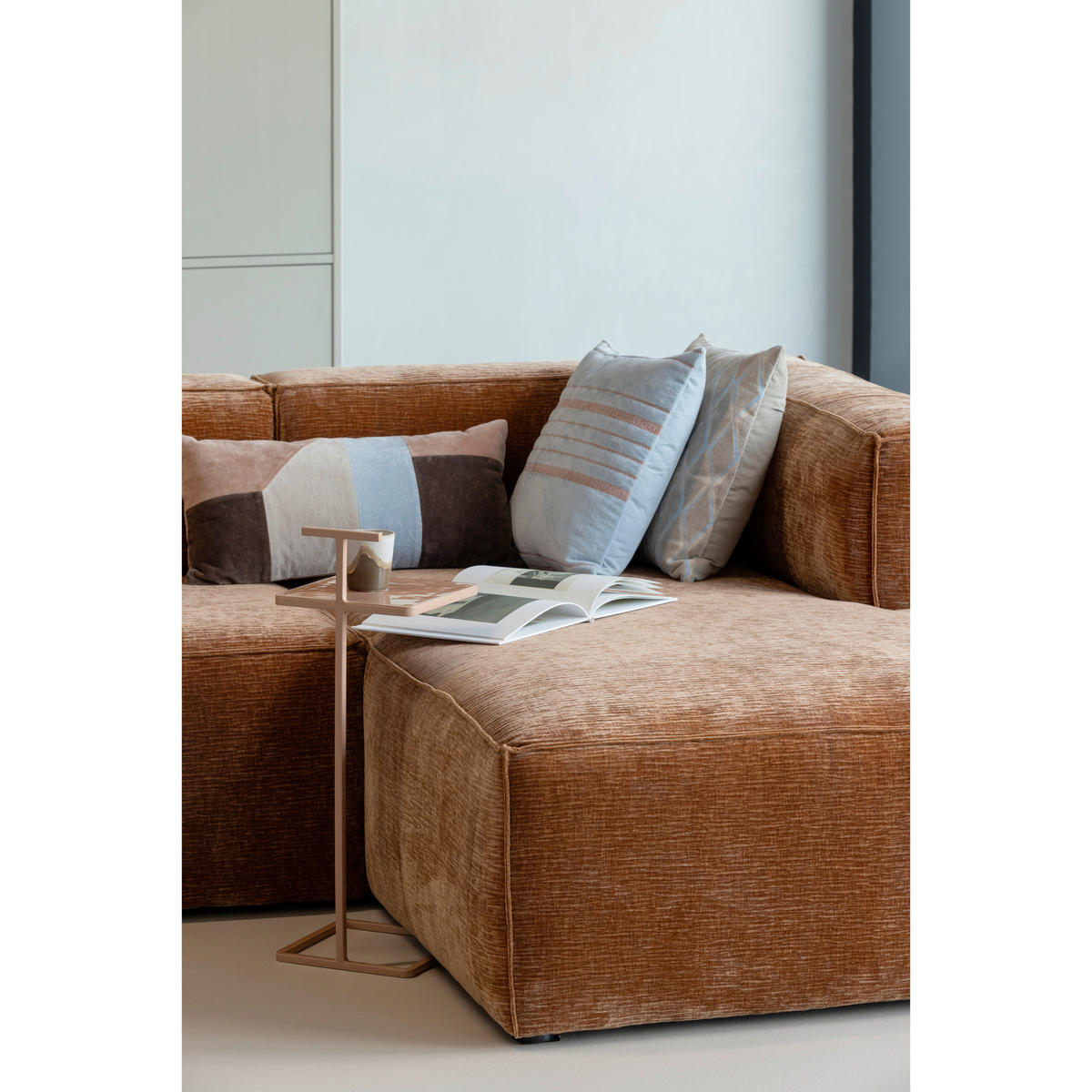 ZIERKISSENSET Laon 3-teilig 45/45 cm  - Blau/Naturfarben, Basics, Textil (45/45cm) - Livetastic