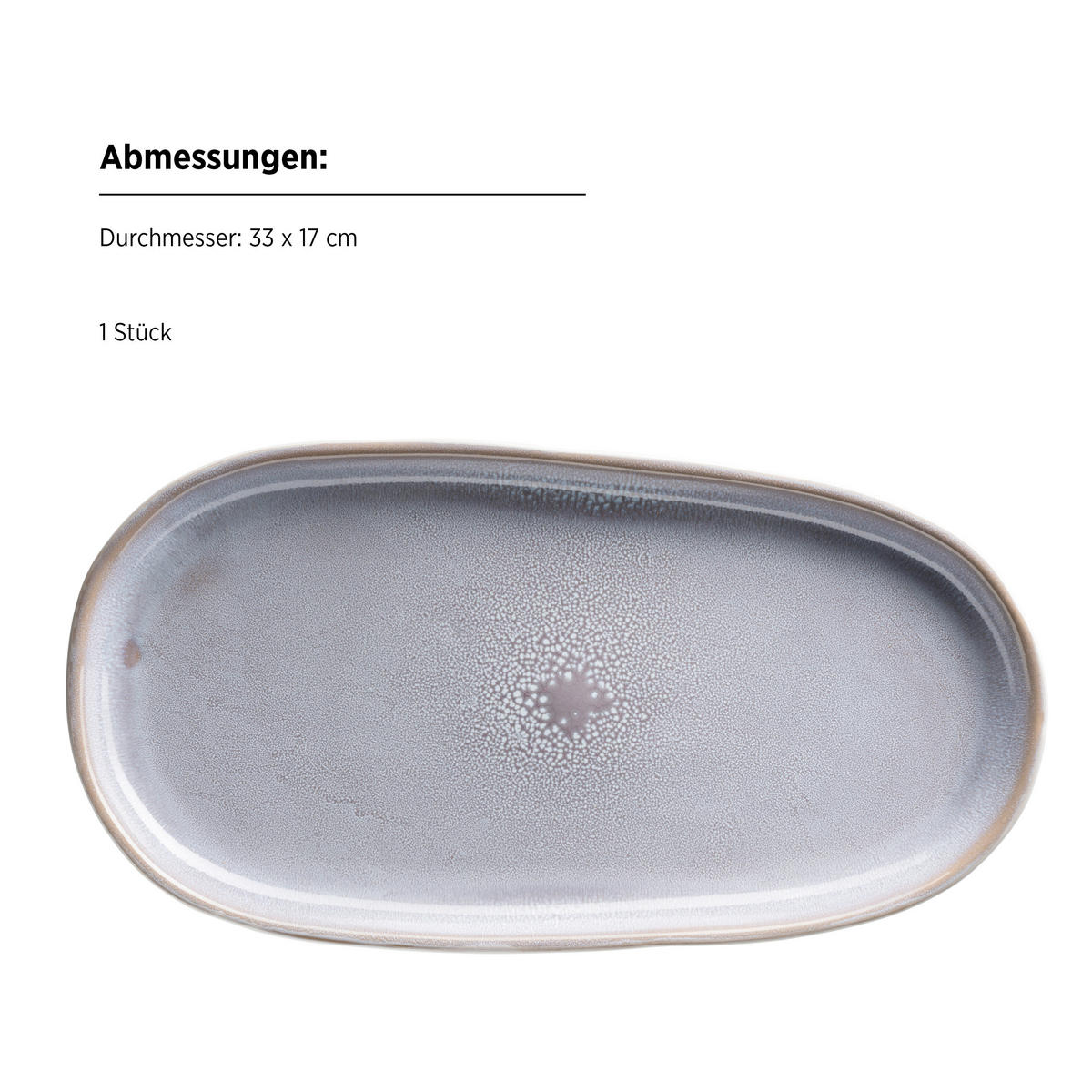 SERVIERPLATTEN-SET ELEA  - Flieder, Basics, Keramik - Mäser