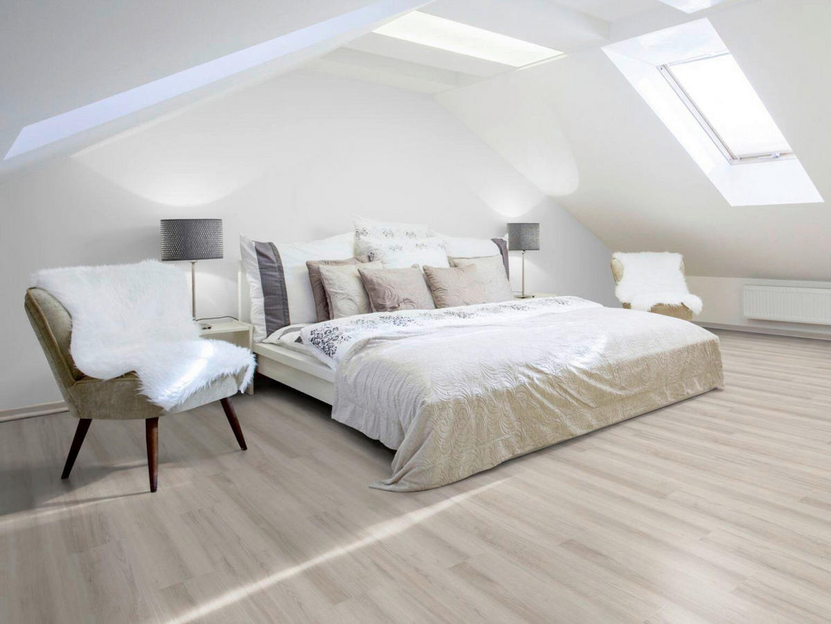 KORKBODEN KENKO PVC-Frei IVORY 1164 X 300 X 8.5 mm  per  m² - Perlmutt, Basics, Naturmaterialien/Holz (116,4/30/0,85cm)